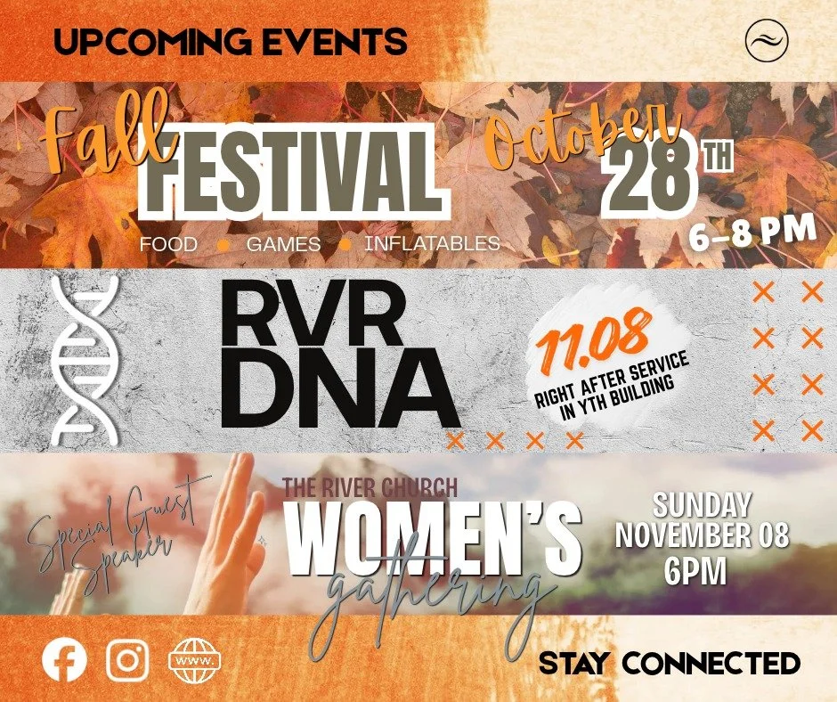 We have so much going on here at The River &amp; we don't want you to miss it!

Check out below UPCOMING EVENTS happening over the next several weeks!

#StayConnected #RVRSemmes