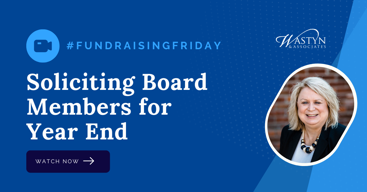 Soliciting Board Members for year end