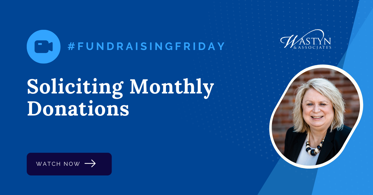 Soliciting Monthly Donations