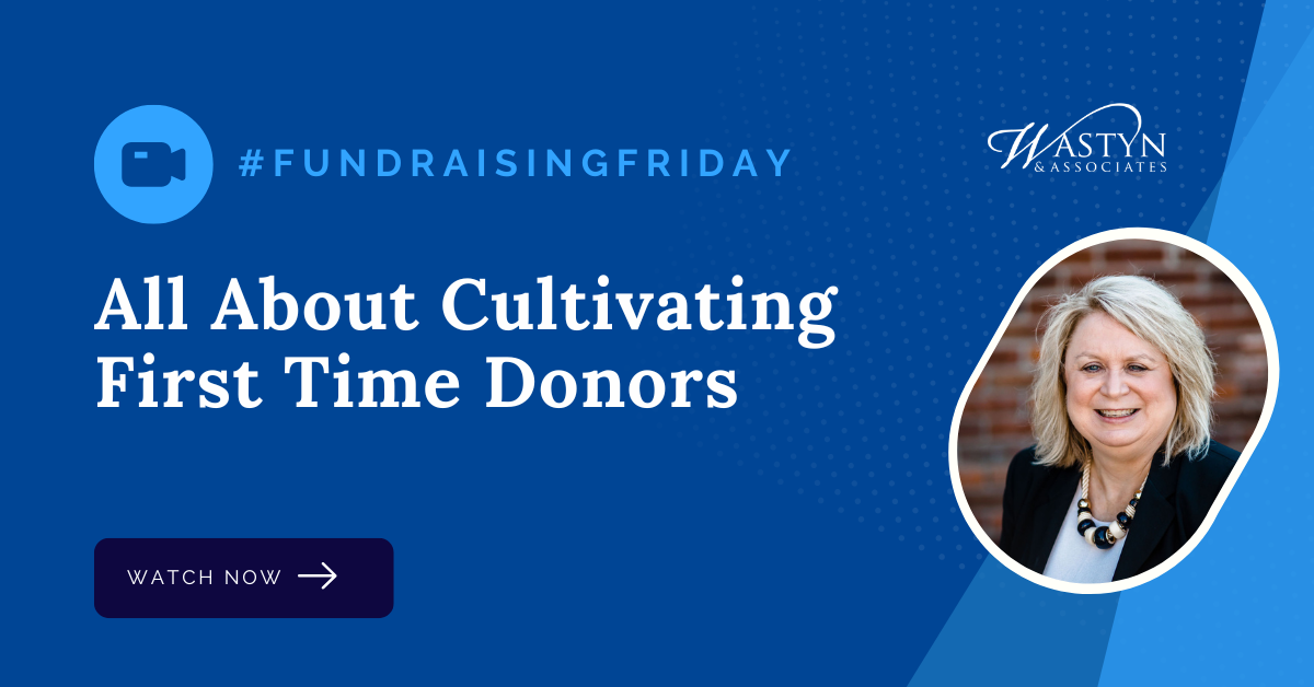 All About Cultivating First Time Donors