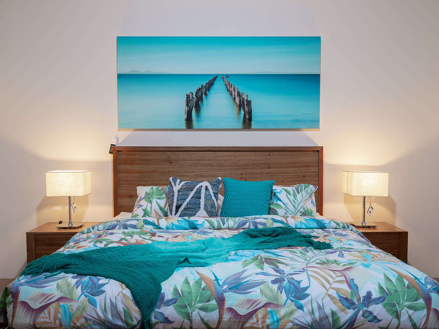 Copy of blissful-bay-stretched-canvas-bedshed-nikart