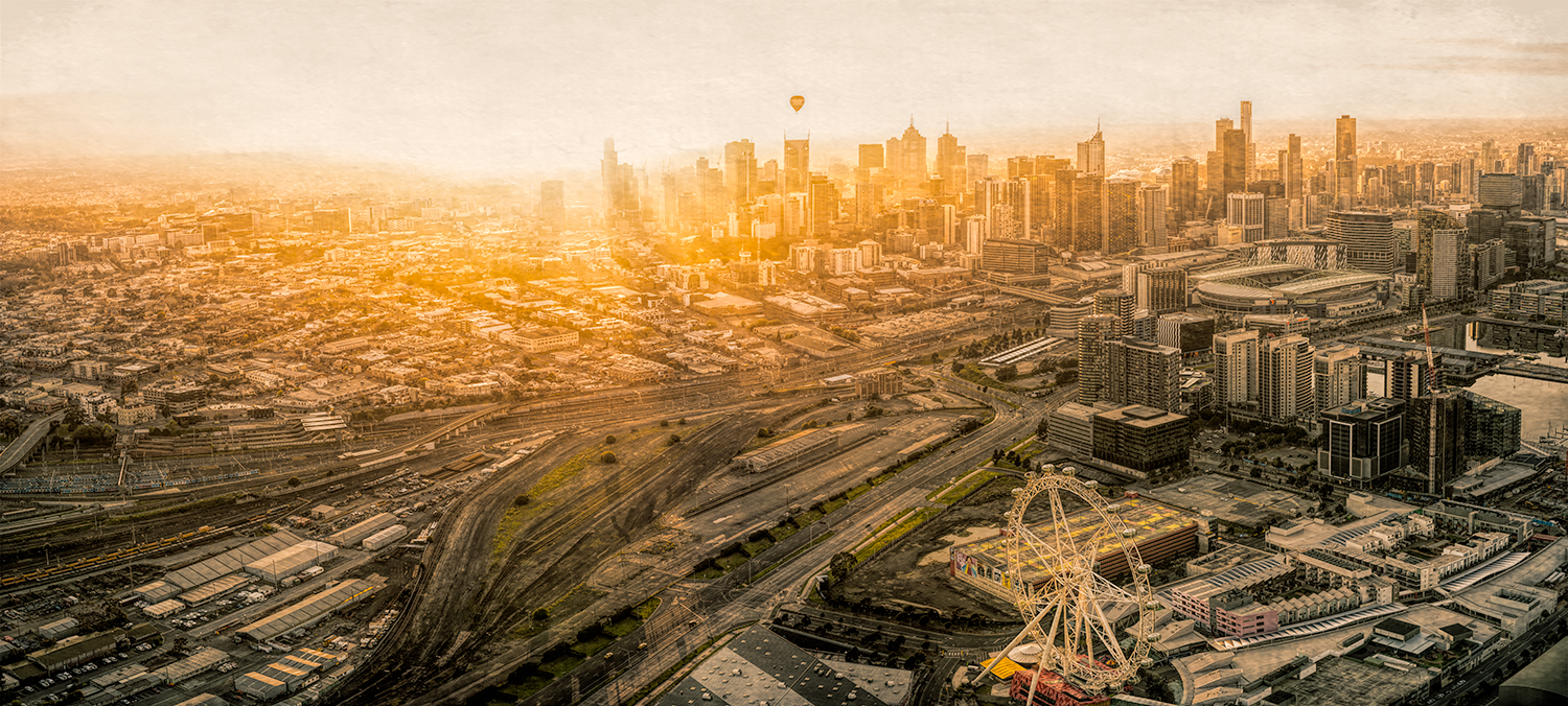 Grunge Melbourne From Above: Category - Cities