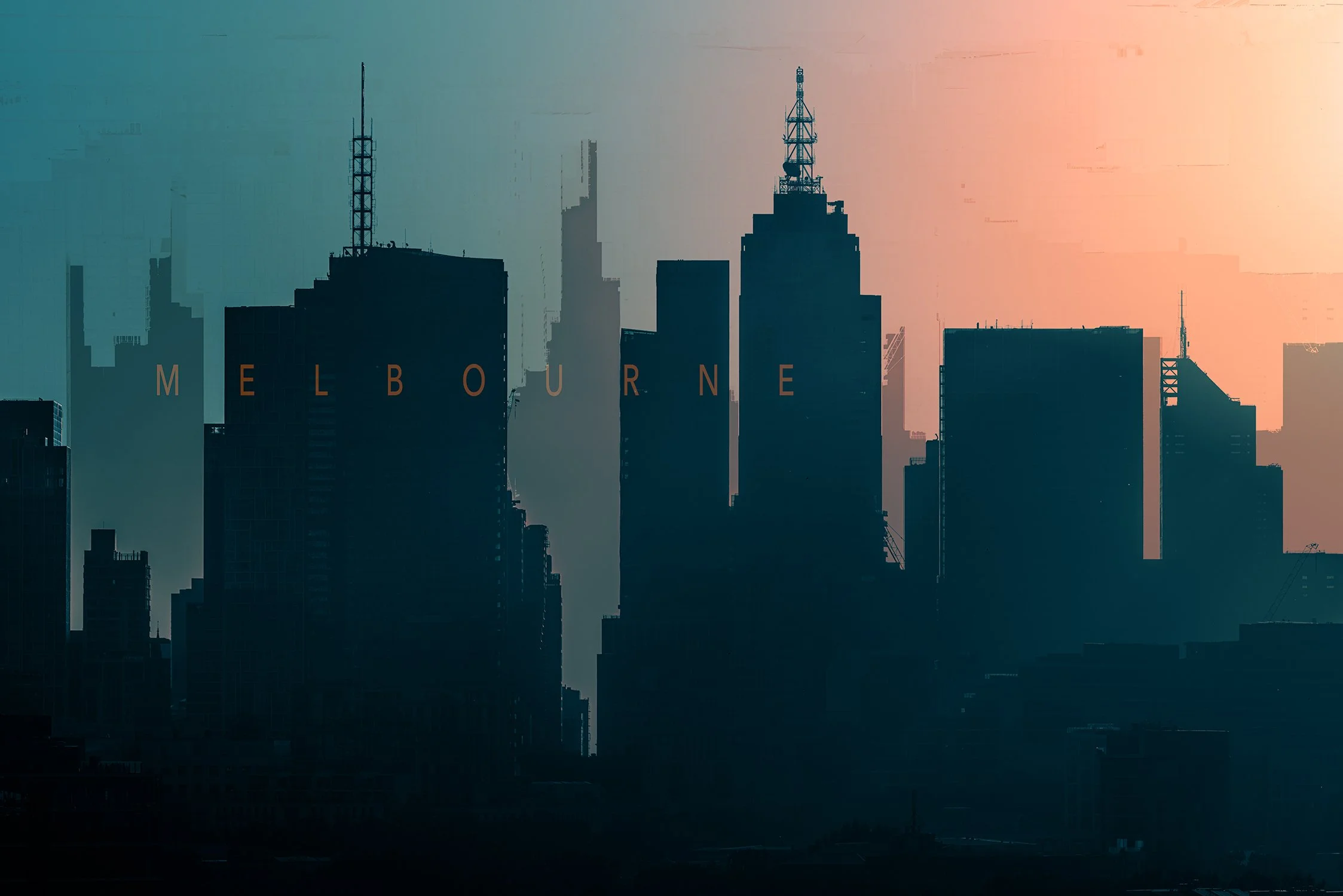 Melbourne Skyline Study 2: Category - Buildings