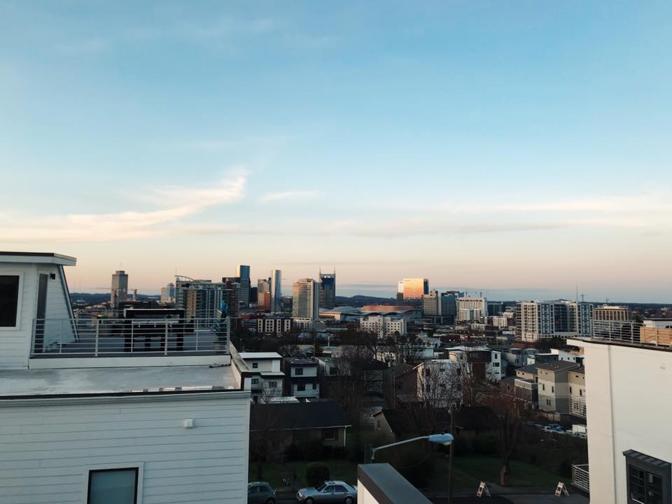 our view from the airbnb rooftop.