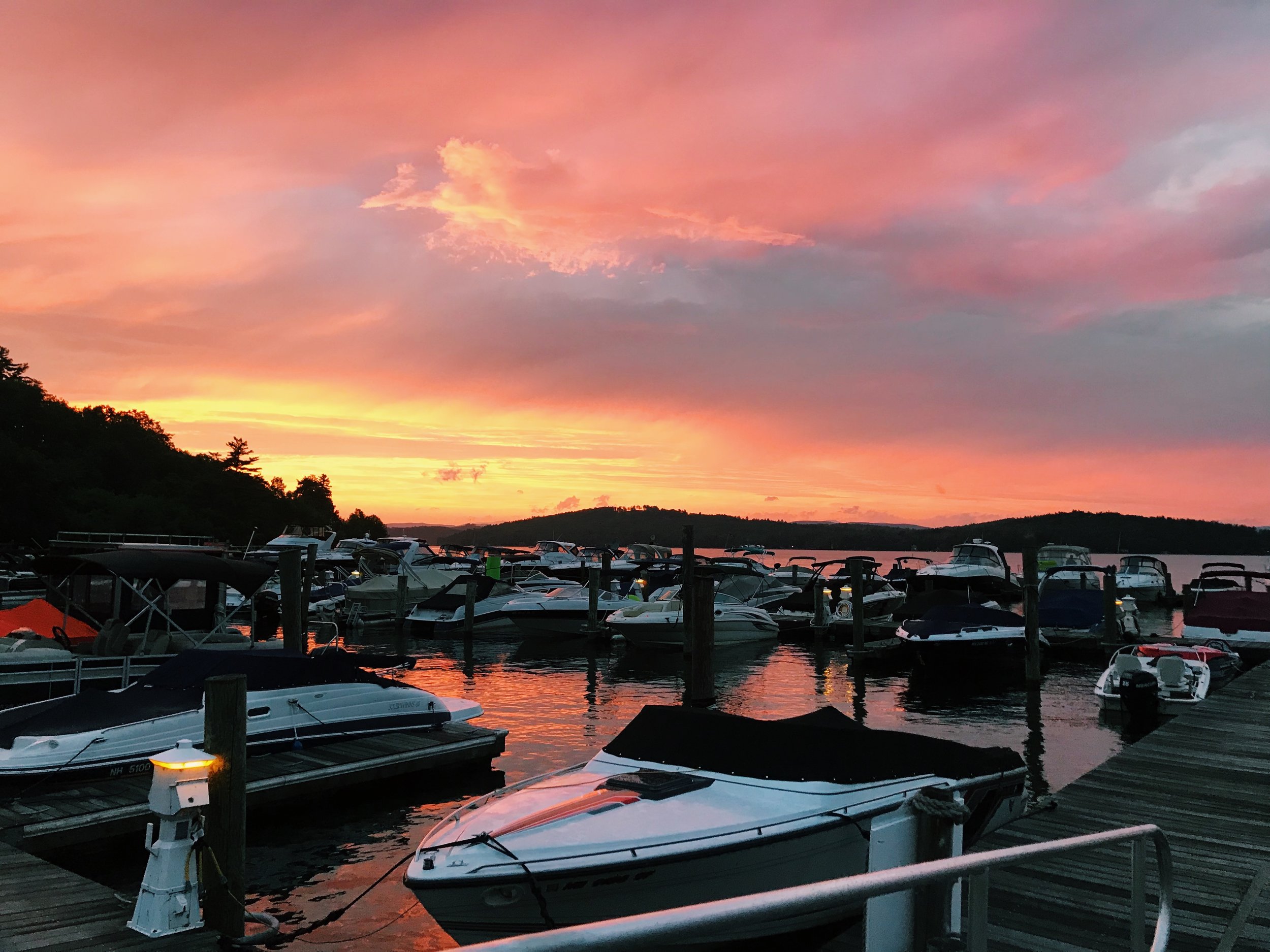i spent the fourth at lake winni.