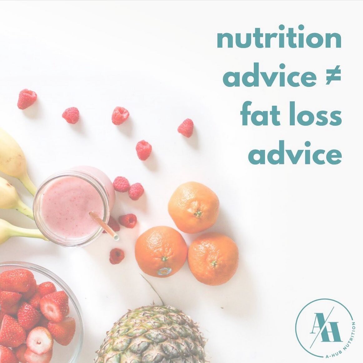 It&rsquo;s easy to take nutrition advice as something that will cause fat loss.

For example, if I tell you to focus on eating 80% of your diet in whole, nutrient dense foods, that doesn&rsquo;t necessarily mean you&rsquo;ll lose weight.

If you&rsqu