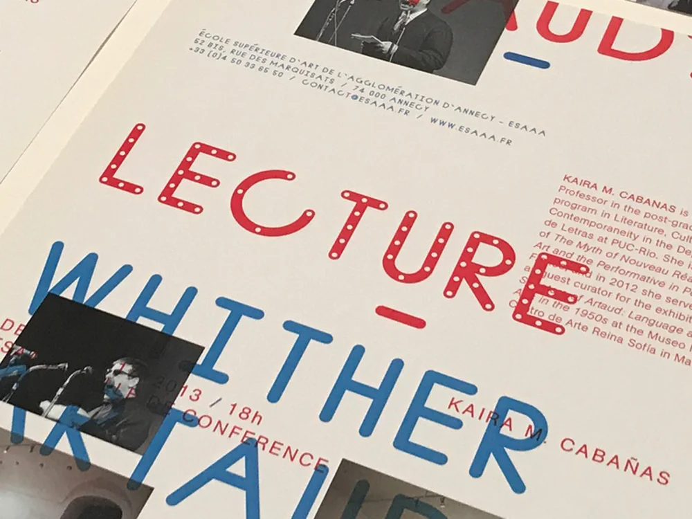 Antonin Arteaud, Poster Design, Graphic Design, Typography, EA Projects, Elizabeth Azen