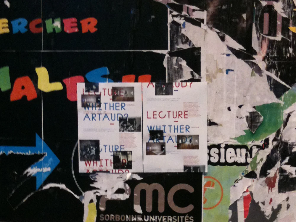 Antonin Arteaud, Poster Design, Graphic Design, Typography, EA Projects, Elizabeth Azen