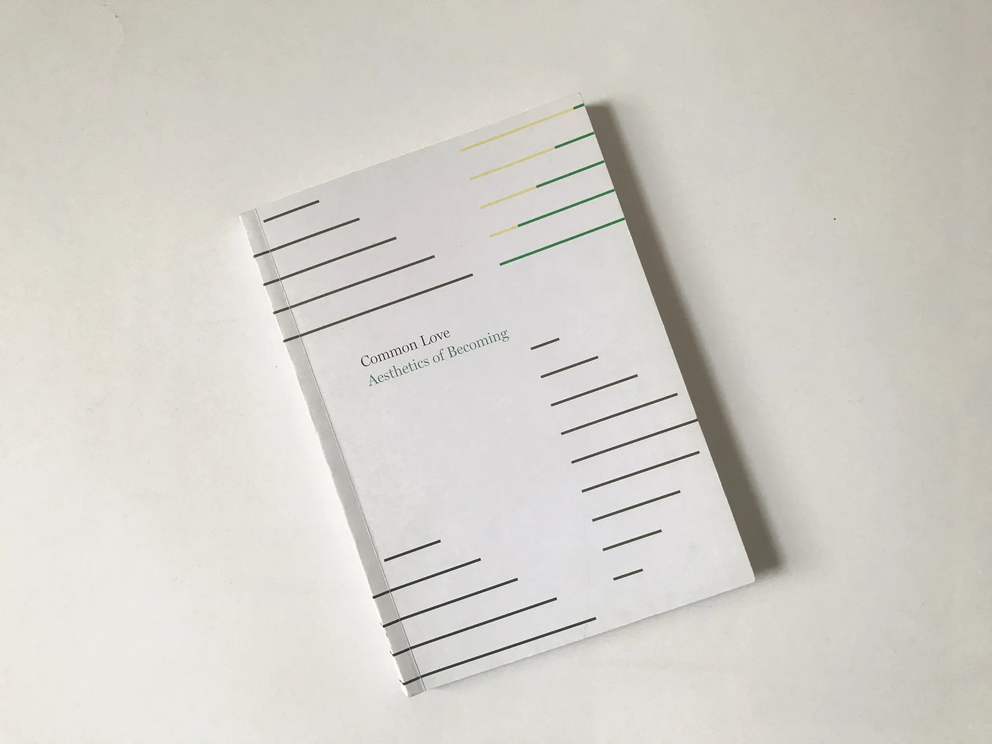 Exhibition catalogue design, publication design, printed matter; Common Love, Wallach Art Gallery Columbia University, Kaira M Cabañas, Michael Hardt; artists Will Kwan, Mads Lynnerup, Yasue Maetake, Gedi Sibony, Christian de Vietri, Rona Yefman; art direction, graphic design, EA Projects, Elizabeth Azen