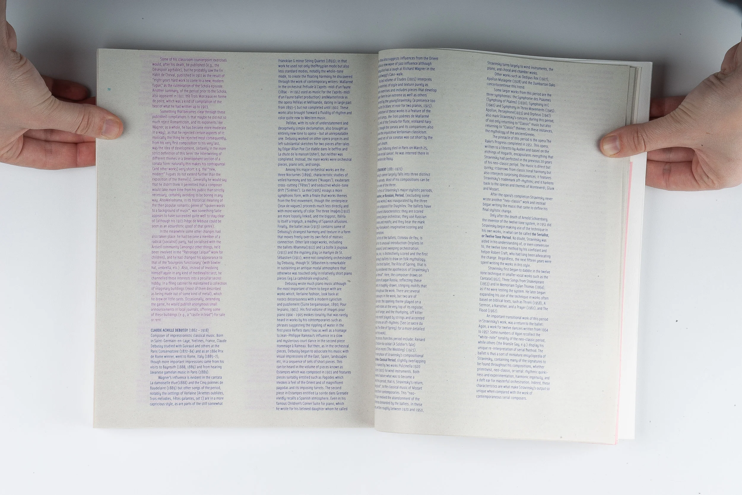 Sound Field, Elizabeth Azen, artist book, book design, graphic design, typography, grid, screen printing, small press, ambient music, Brian Eno, Jean-Michel Jarre
