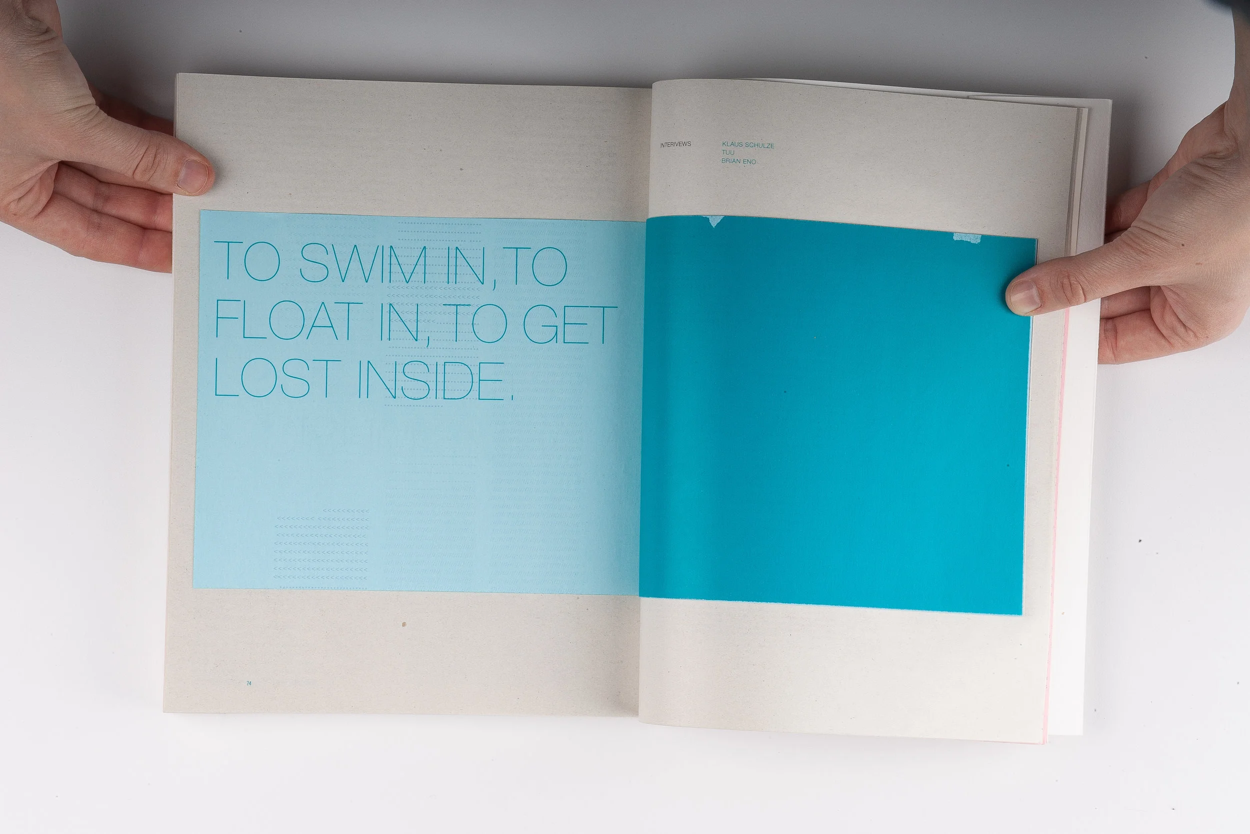 Sound Field, Elizabeth Azen, artist book, book design, graphic design, typography, grid, screen printing, small press, ambient music, Brian Eno, Jean-Michel Jarre