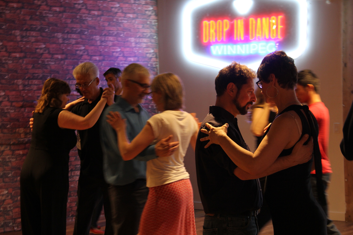 Tango Salon Winnipeg classes are held in the beautiful dance studios at Drop In Dance Winnipeg, 1381 Portage Avenue.