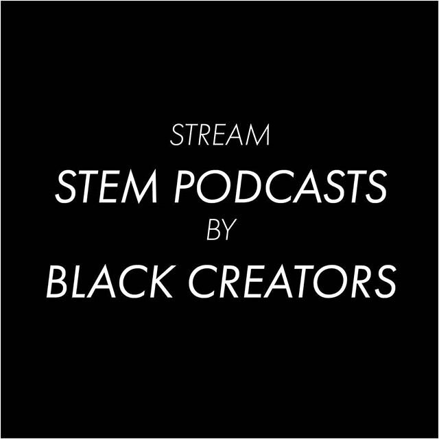 Stream STEM podcasts by Black creators, part 1. (descriptions from each podcast's website):
.
@phdivaspodcast
phdivaspodcast.wordpress.com
A podcast about academia, culture, and social justice across the STEM/humanities divide. Co-hosted by Dr. Liz W