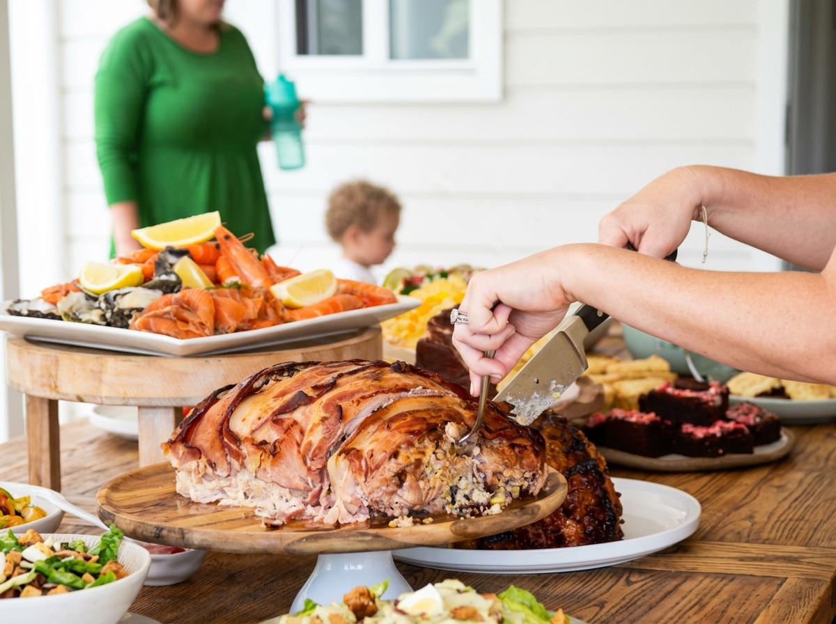 Festive Menu: Ricotta & Cranberry Stuffed Turkey Roll (GF)