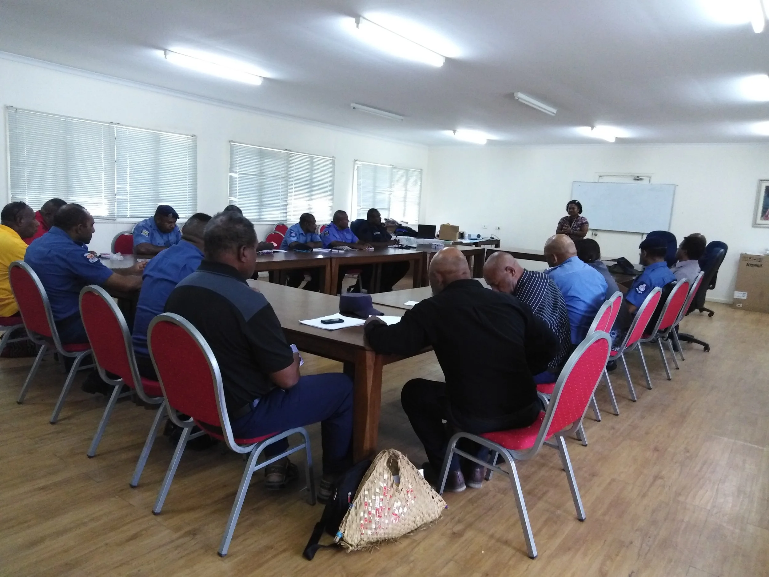 Police training supported by Bel isi PNG.