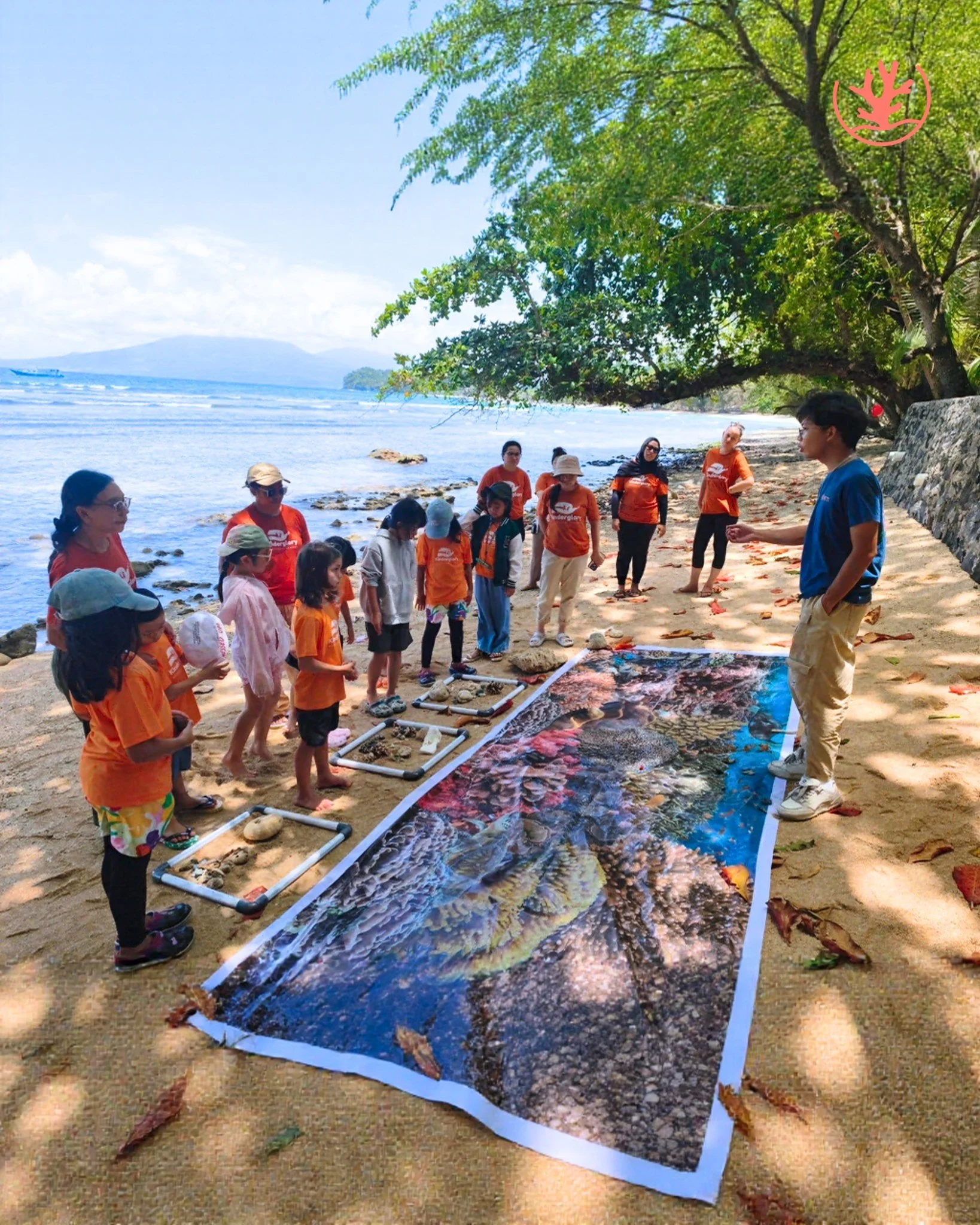 Students from @kinderglory spent the day learning about coral reef ecosystem with us. From understanding how coral reefs function to walking along the beach and identifying corals firsthand, they experienced what it means to truly connect with the oc