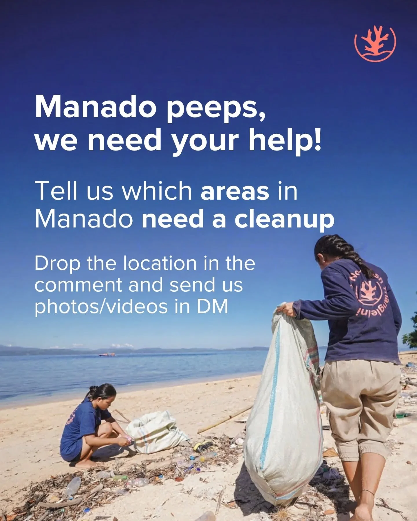Do you know any spots in Manado that need a cleanup? 🤔

We&rsquo;re looking for areas that need attention like beaches, islands, rivers, mangroves, even open dump sites. 

👉🏻 Drop the location in the comments
📩 Send us photos via DM 

#NoTrashTri