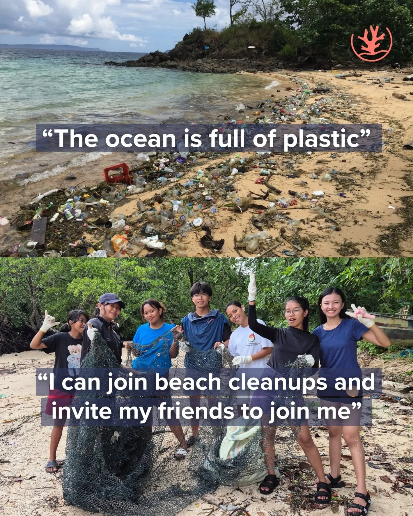 Protecting the ocean starts with changing our perspectives. From "it's not my problem" to "i'm part of this."

Simple mindset changes everything. Imagine how much cleaner our environment could be if more people believed their acti