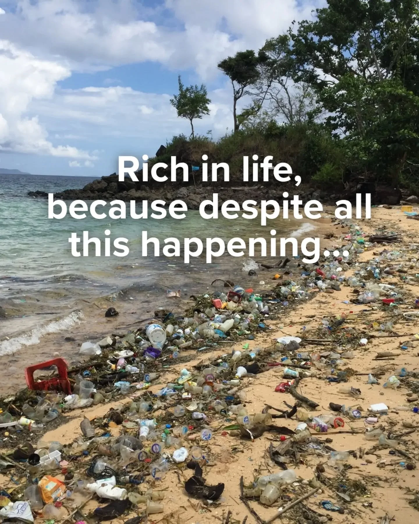 Tackling plastic pollution every day can be challenging, but we choose not to let it bring us down or take away our hope and joy in doing the work.

We&rsquo;re beyond rich to have an amazing team who make the hard work lighter, the small wins worth 