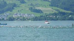 The lake Swim for Ironman Switzerland 70.3