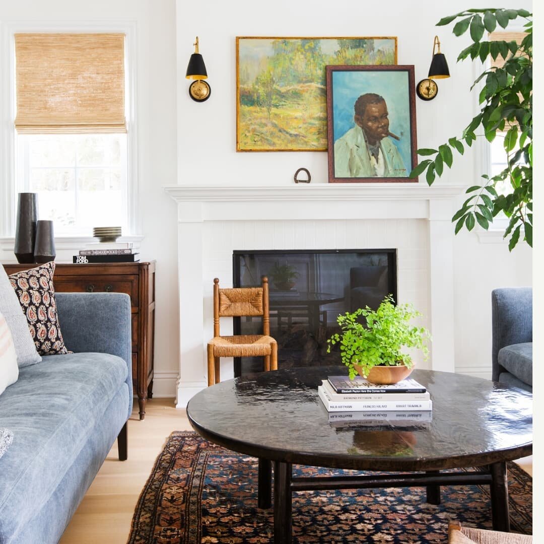 We&rsquo;re busy putting together schemes for a new client and were inspired by this simple yet stunning room by @amberinteriors. We&rsquo;re drawn to cosy living spaces, and think this would be a wonderful place to host friends and family. While we 