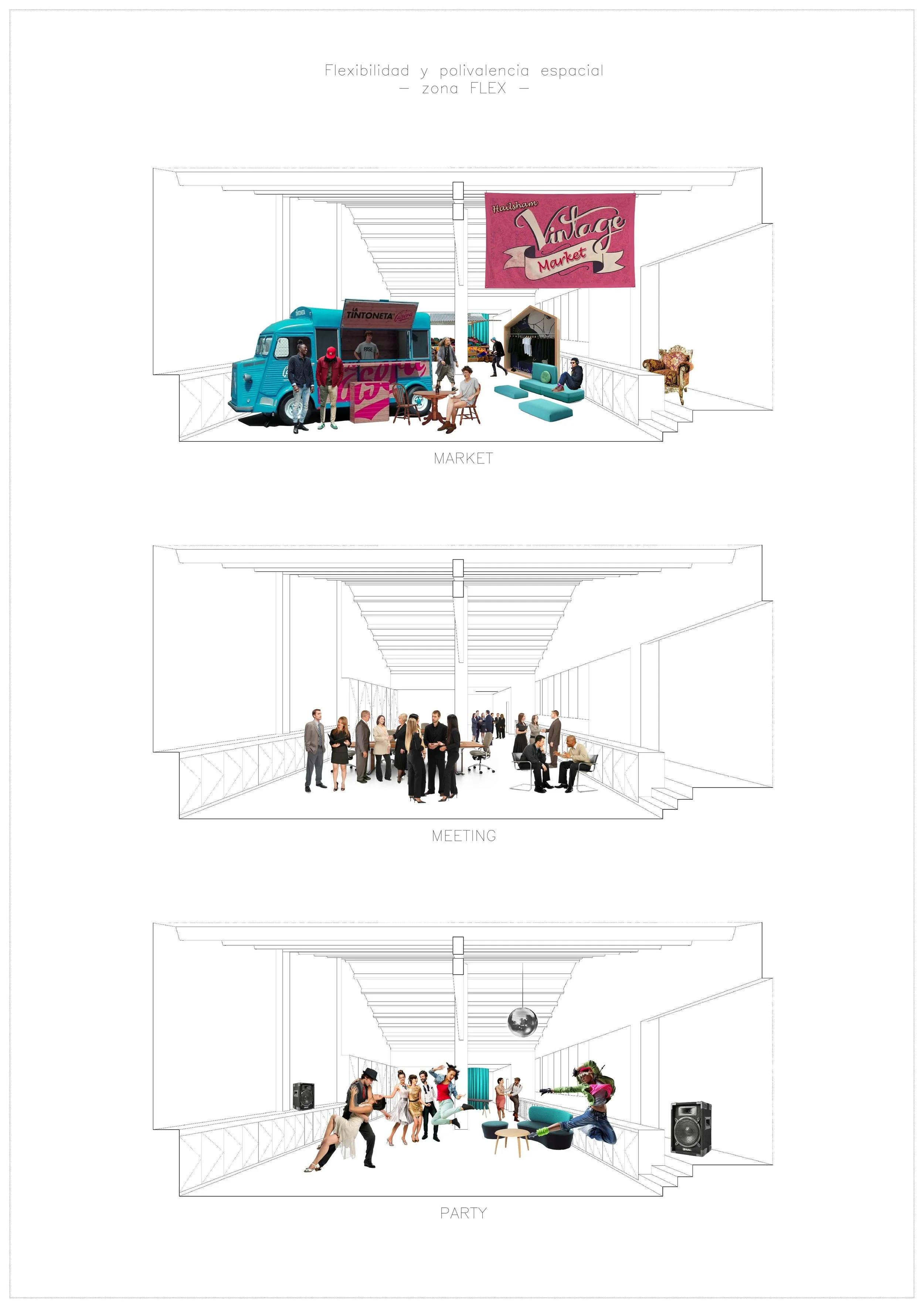   Type:  Coworking Space  Client:  Industrial43    Team:  Marco Mosca, Joan Salvadó, Sergi Sauras 