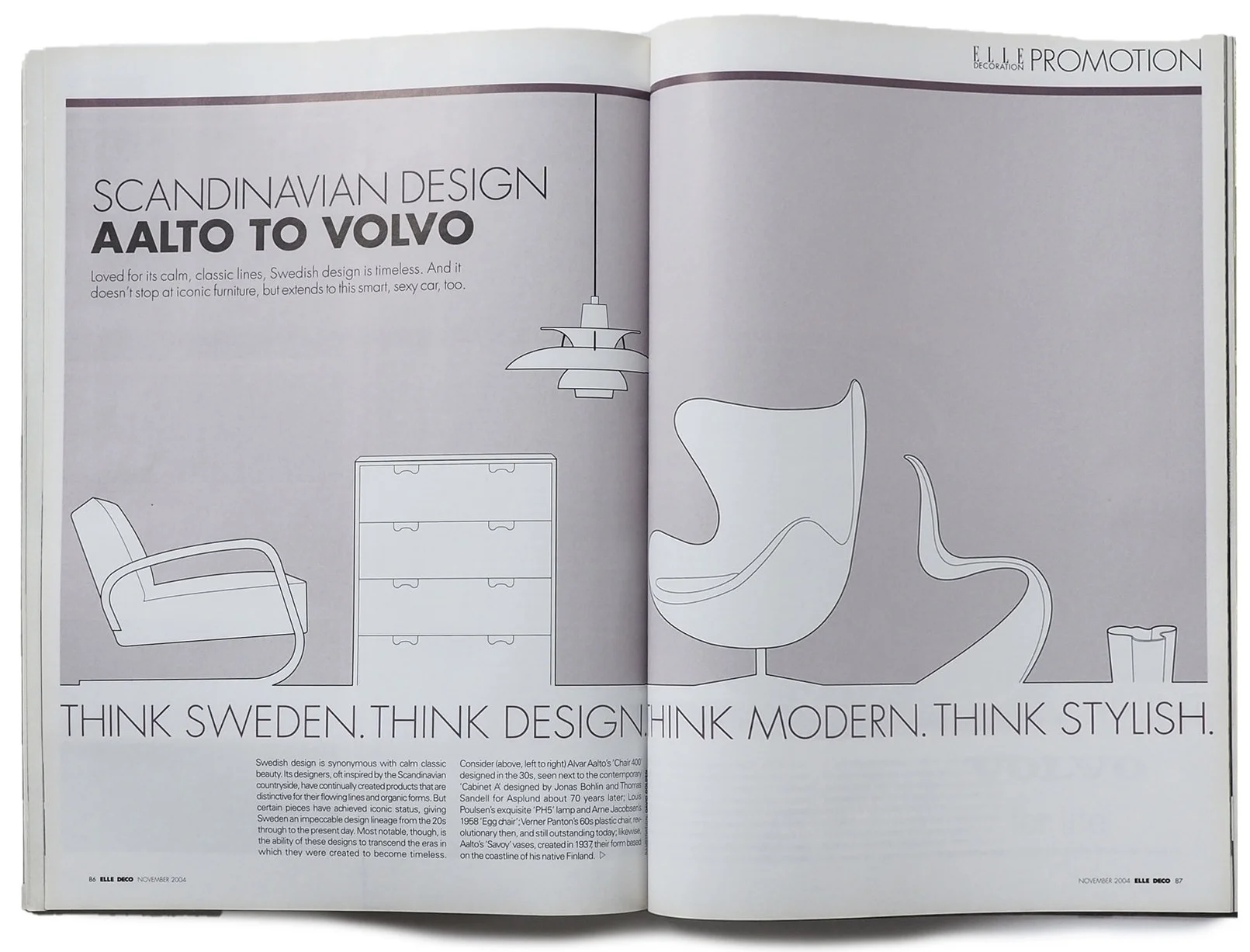 Volvo advertorial for Elle Decoration