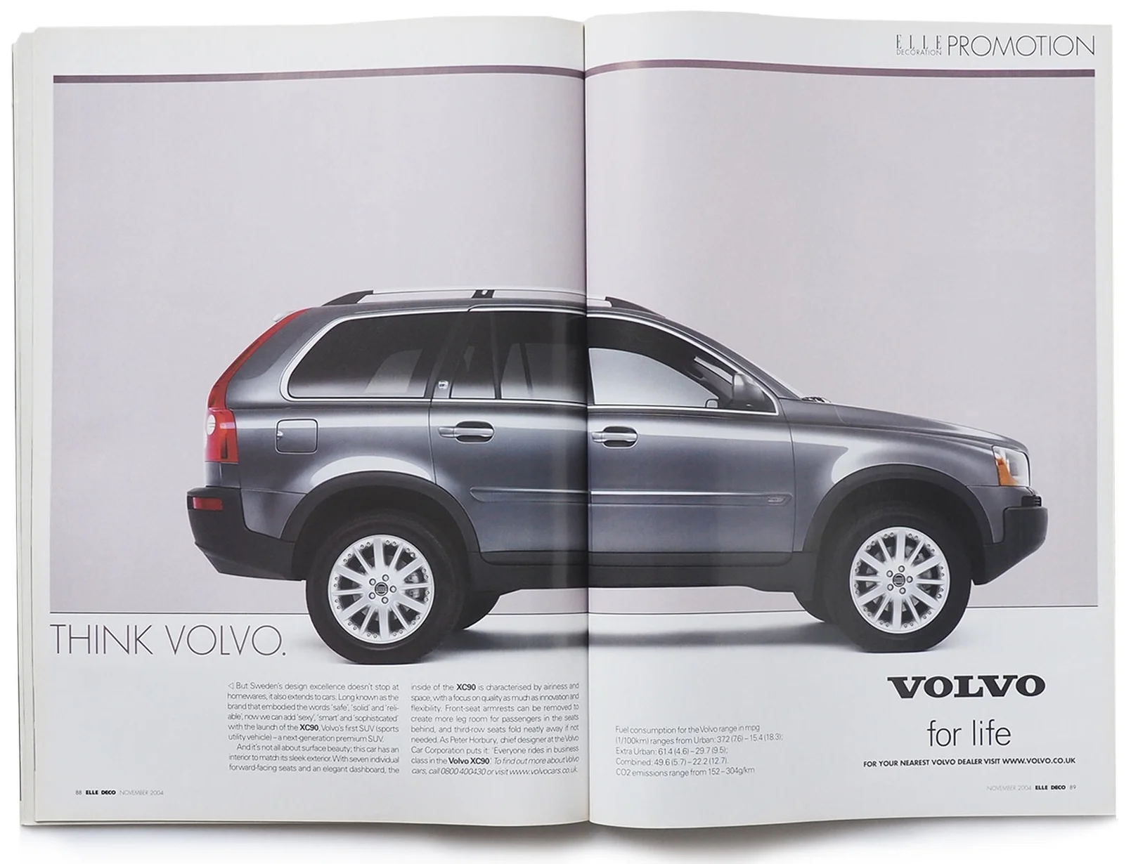 Volvo advertorial for Elle Decoration
