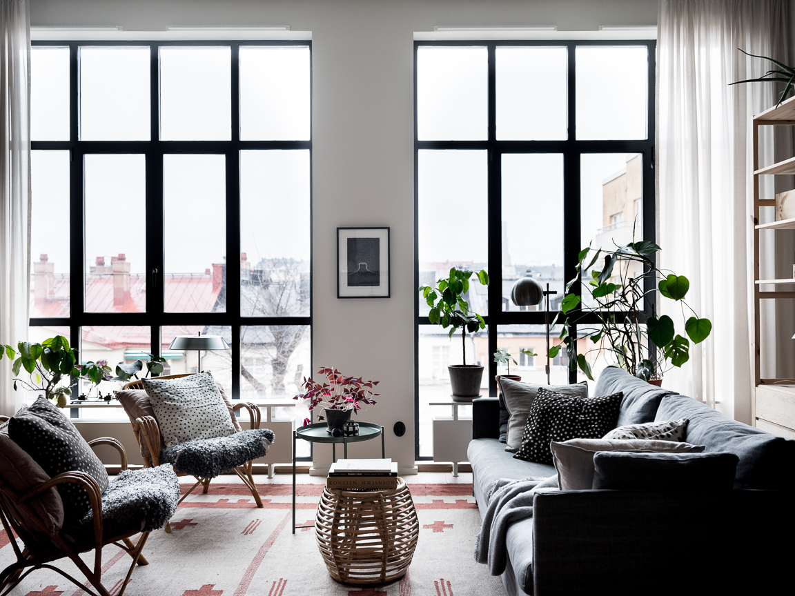 A Scandinavian Apartment With Floor To Ceiling Windows The Nordroom