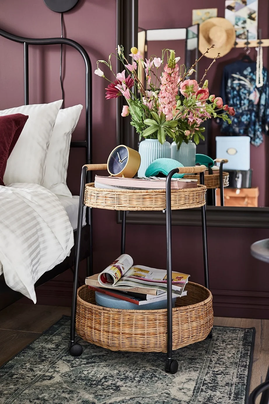 LUBBAN serving cart with storage
