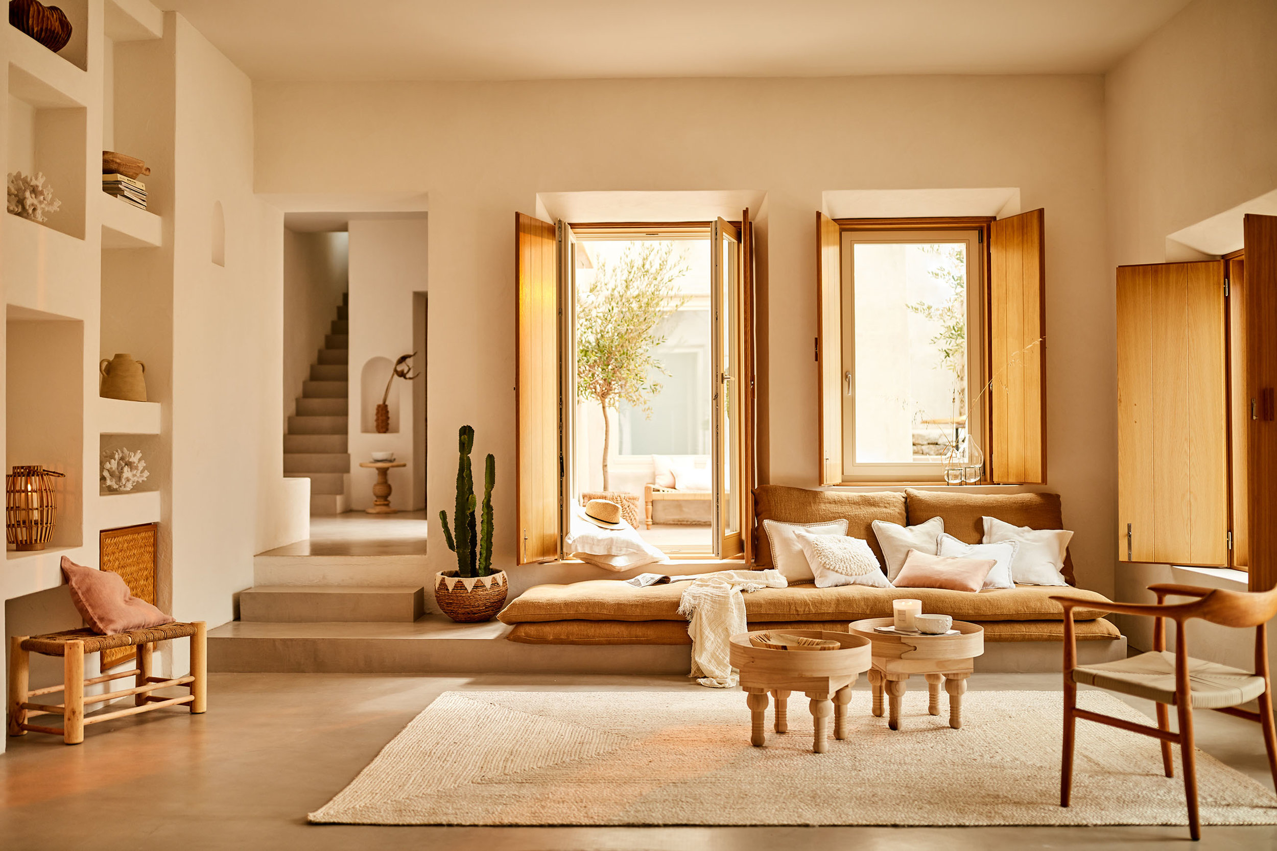 A Greek Villa Decorated In Warm Natural Tones By Zara Home