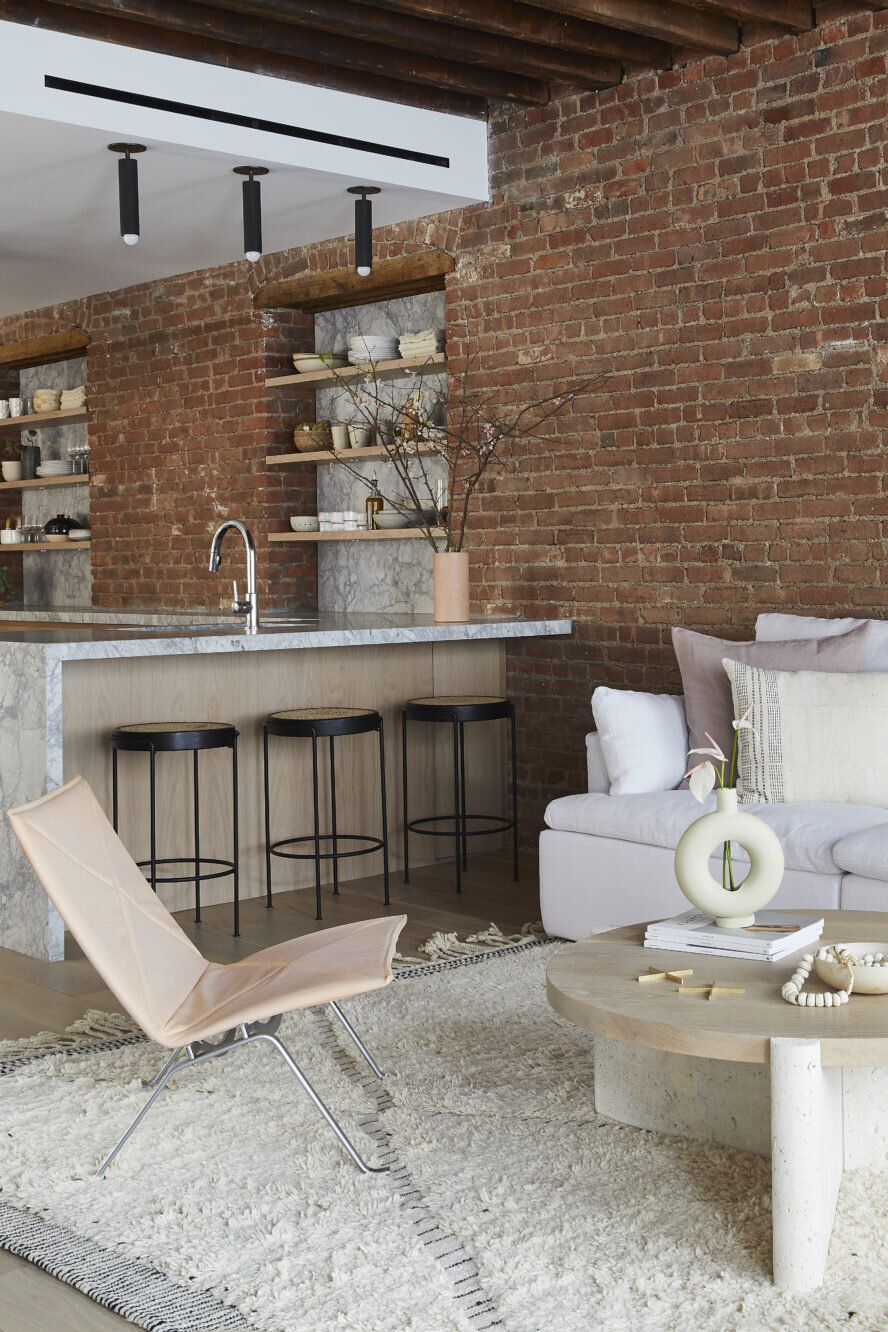 A Soho Loft With Exposed Brick And Subtle Color Touches The Nordroom