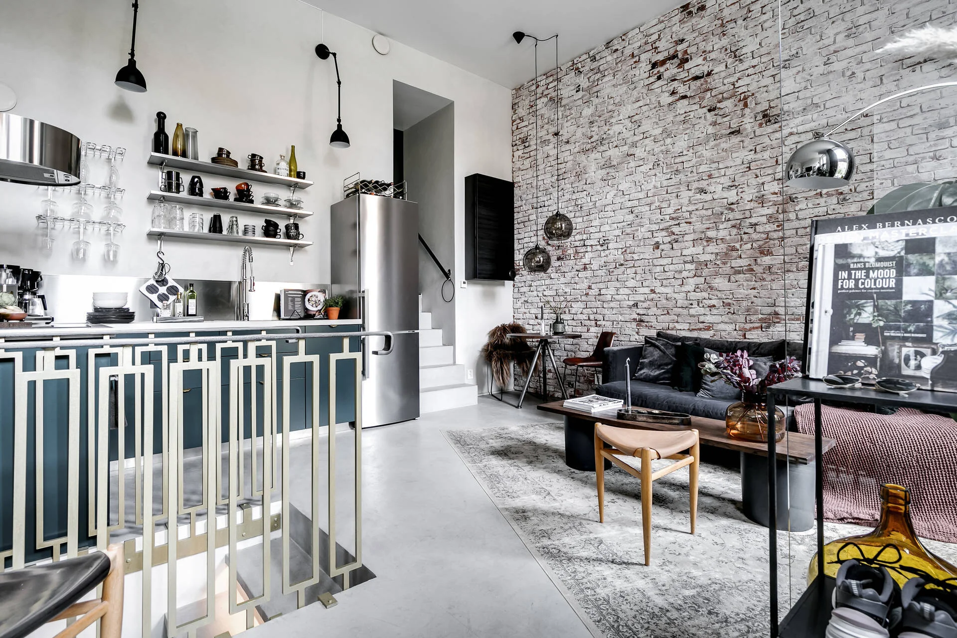 An Industrial Scandinavian Apartment With Exposed Brick Wall The Nordroom
