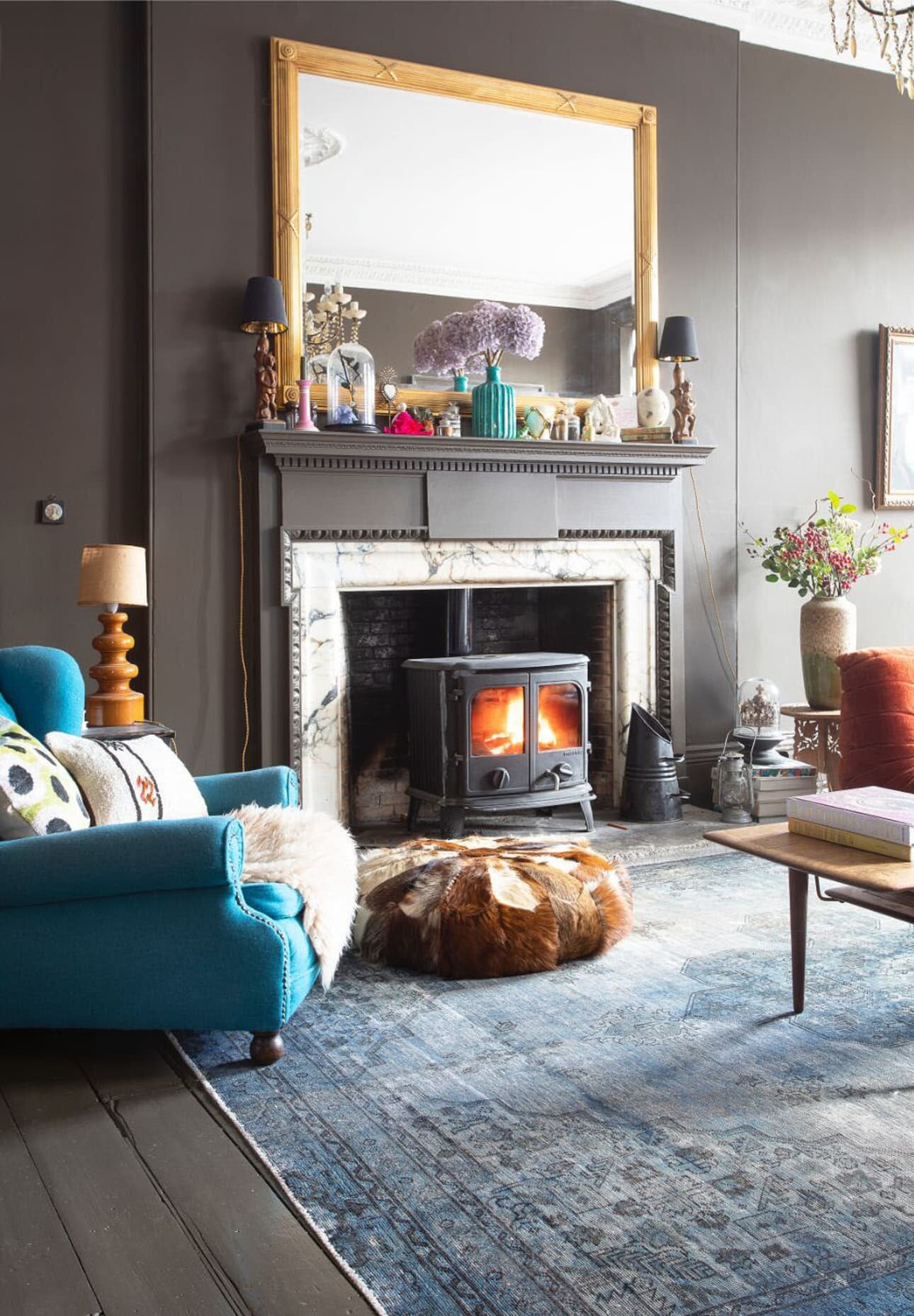 Moody Hues with Bright Color Pops in an Edinburgh Home — THE NORDROOM