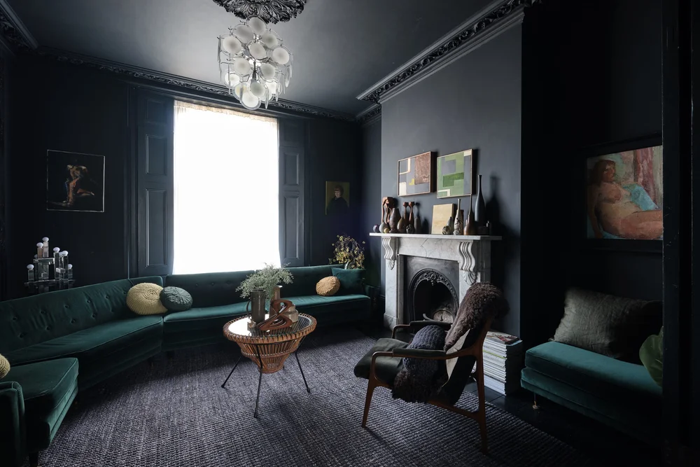 Moody Colors And Mid Century Design In A Unique Victorian Home The Nordroom