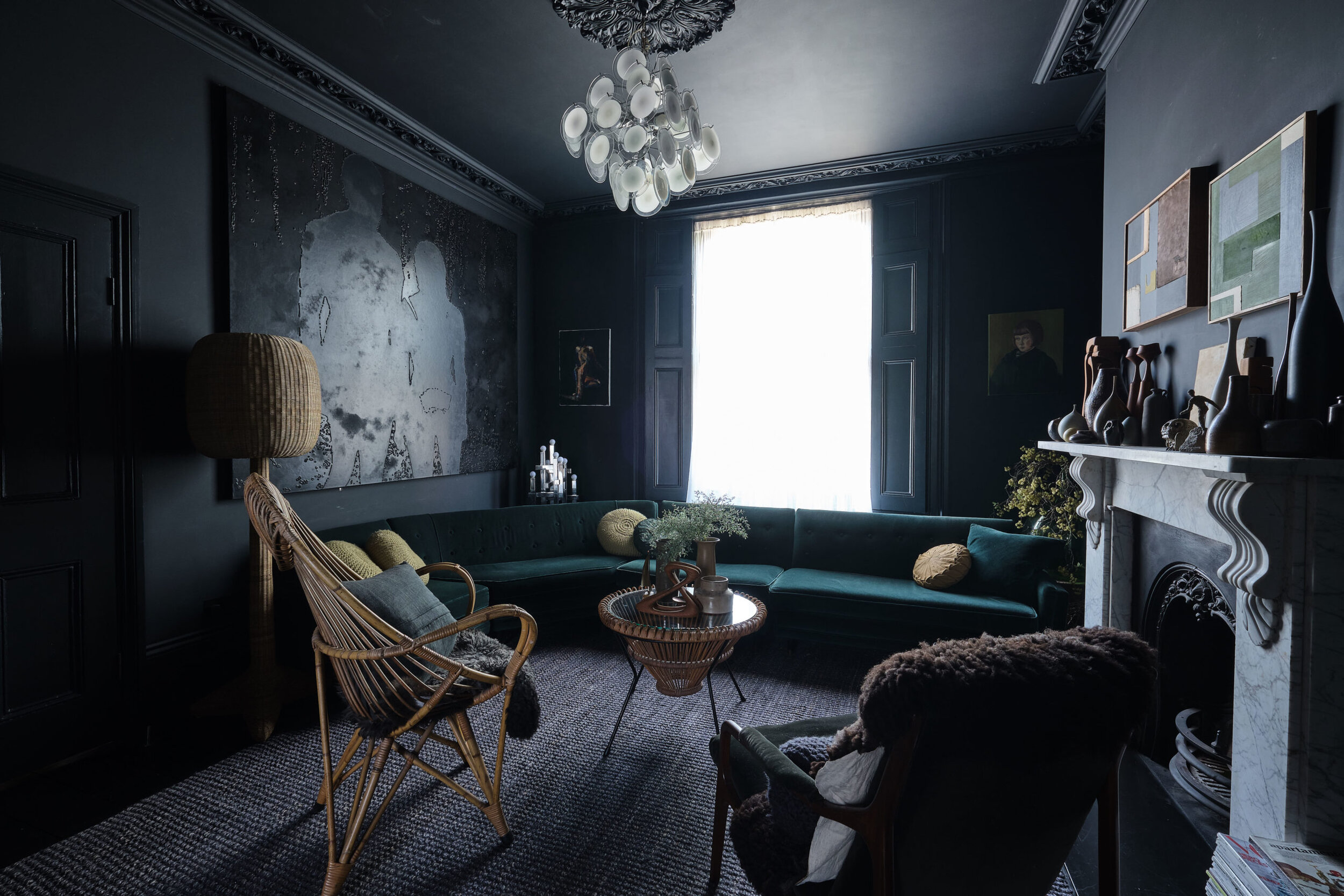 Moody Colors And Mid Century Design In A Unique Victorian Home The Nordroom