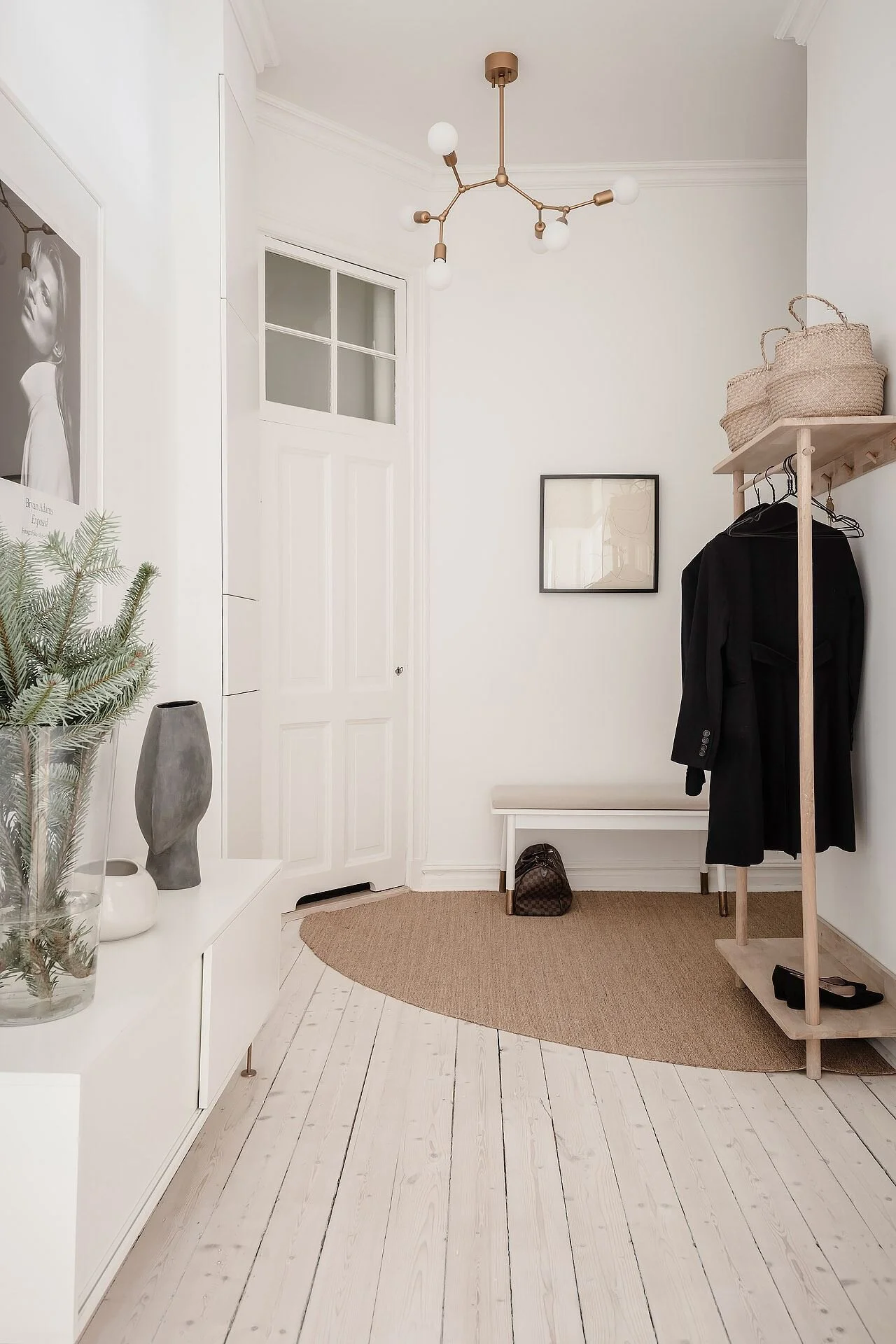 A White Scandinavian Apartment With A Sleek Dark Grey Kitchen The Nordroom