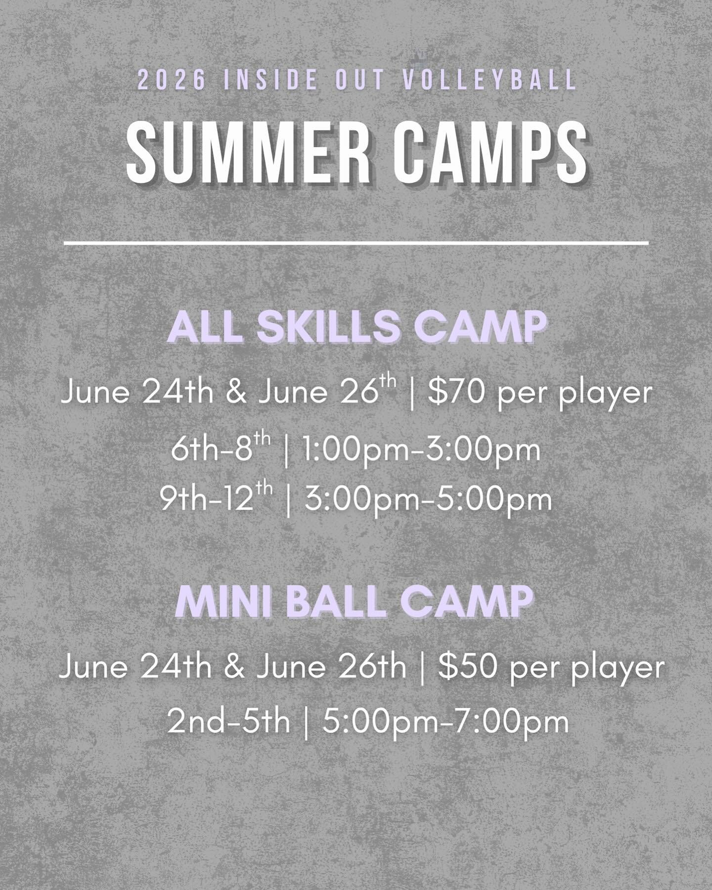 JOIN US TOMORROW! 

You can still sign up for our all skills camp tomorrow (even if you didn&rsquo;t come Tuesday!)

Only $40 for ONE DAY!

Click the link below, looking forward to seeing you all there 🤩

🔗 https://my-site-108505.square.site/summer