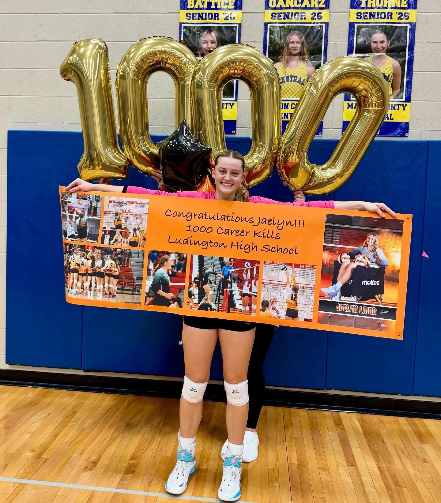 Congratulations to ISO 18 Black player Jaelyn Laird on her 1,000th career kill at Ludington High School!

What an awesome milestone achievement &amp; we&rsquo;re so proud! 🤩

Featuring two ISO Coaches; Liz Holden &amp; Alex Hoffman (current head coa