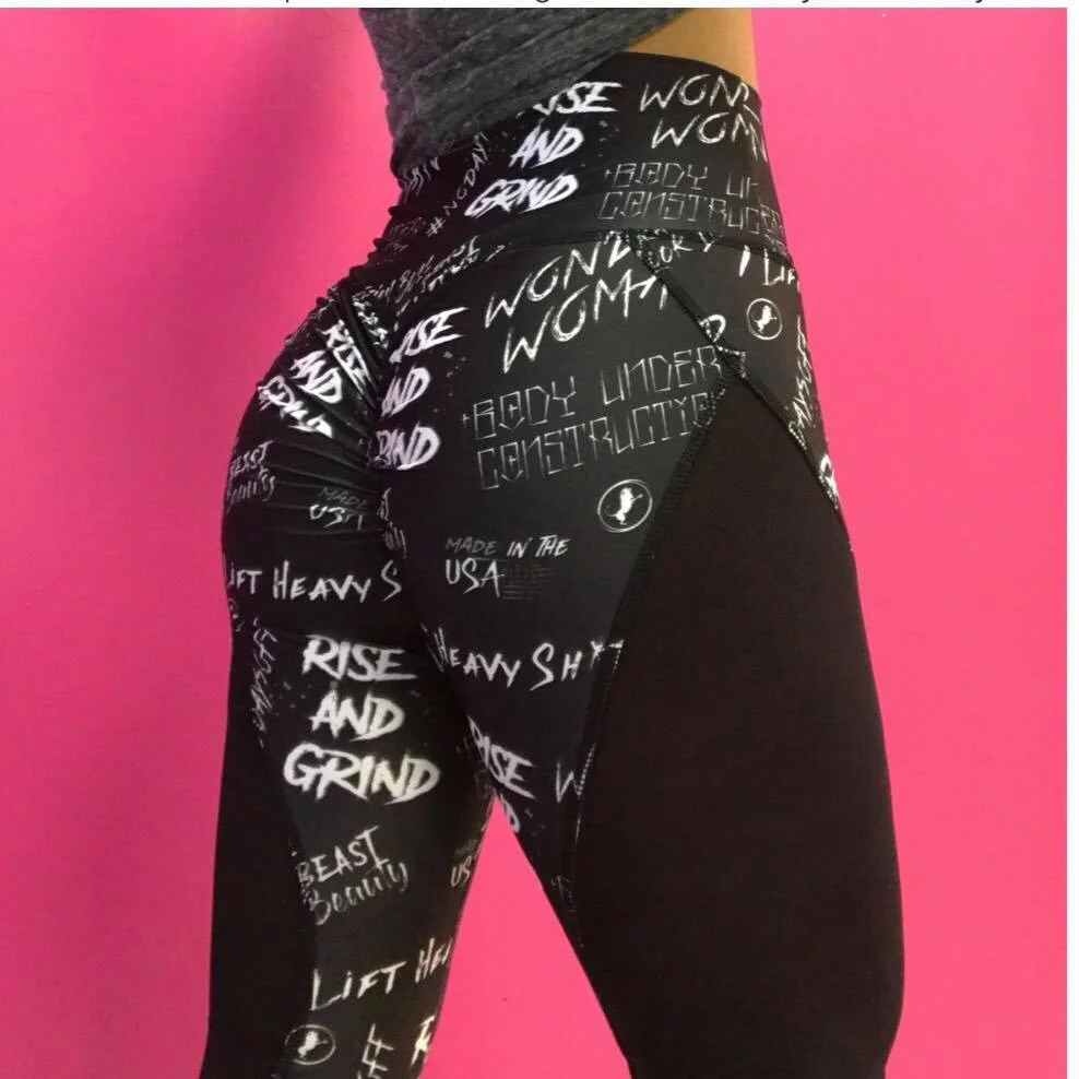 Badass Quotes in Black - Leggings