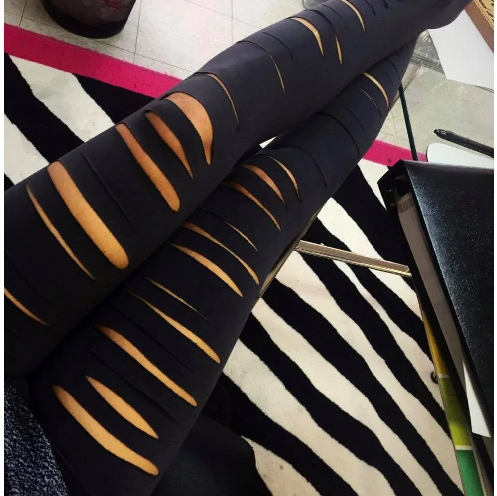 Rebel Bitch Leggings - (in White Badass Quotes)