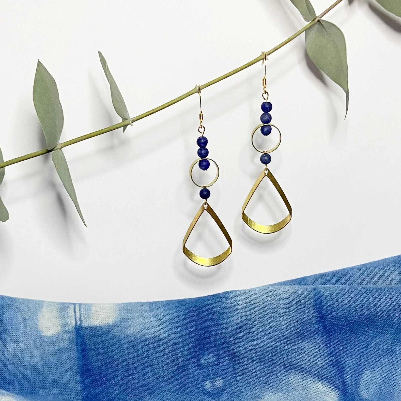 Brass Earrings - Caspian