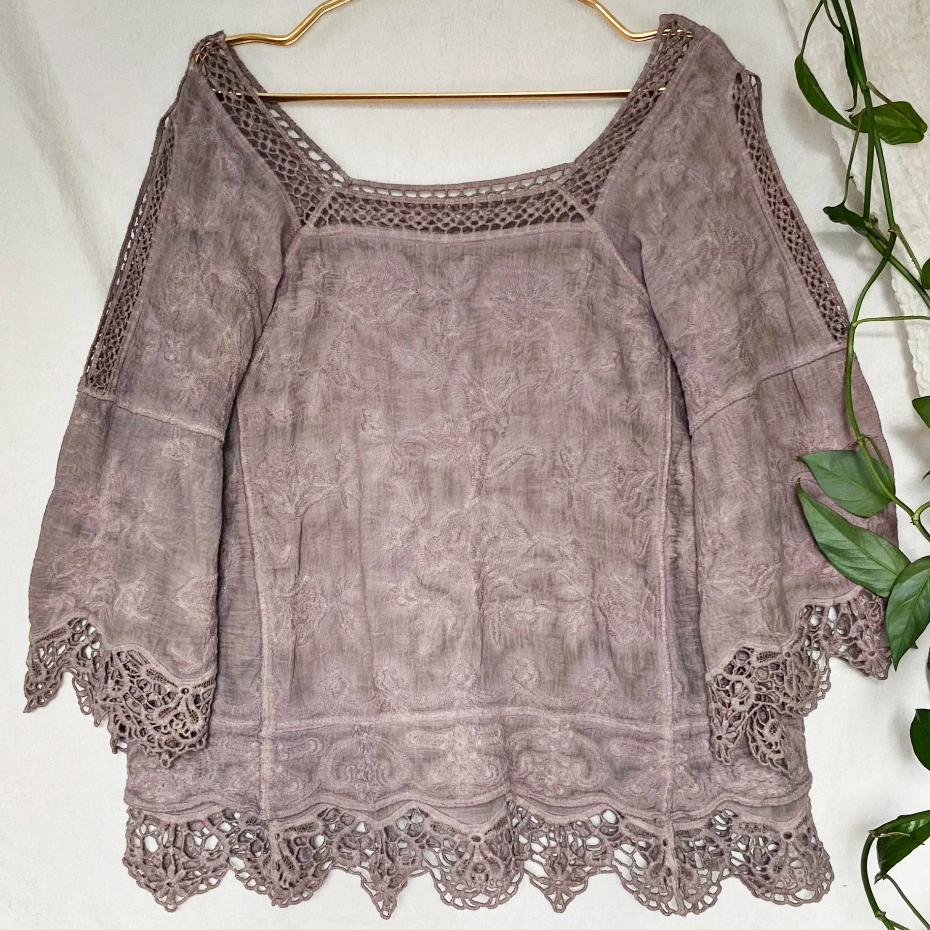 Amethyst - Embroidered Top