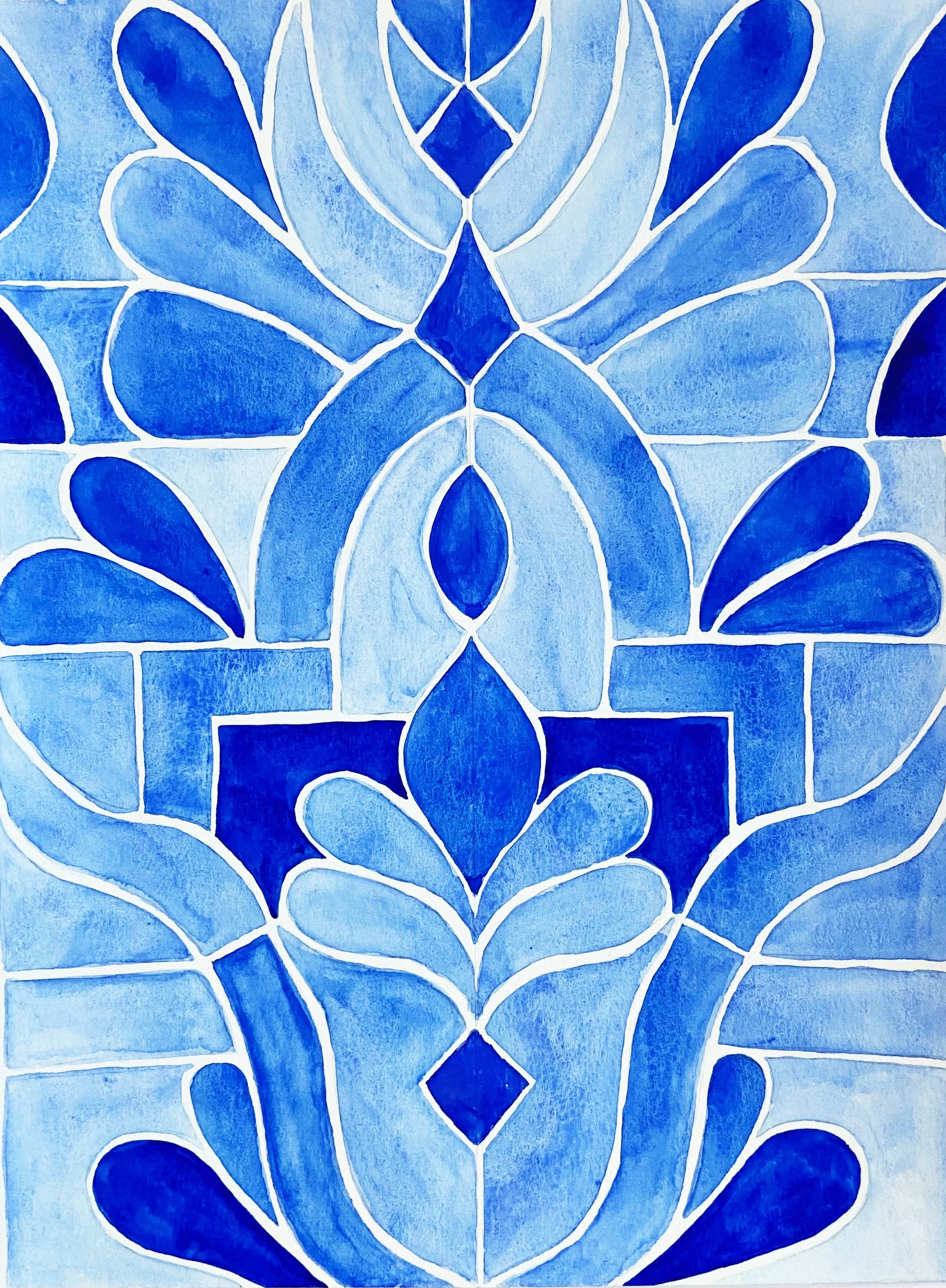Lapis Tile - Original Painting