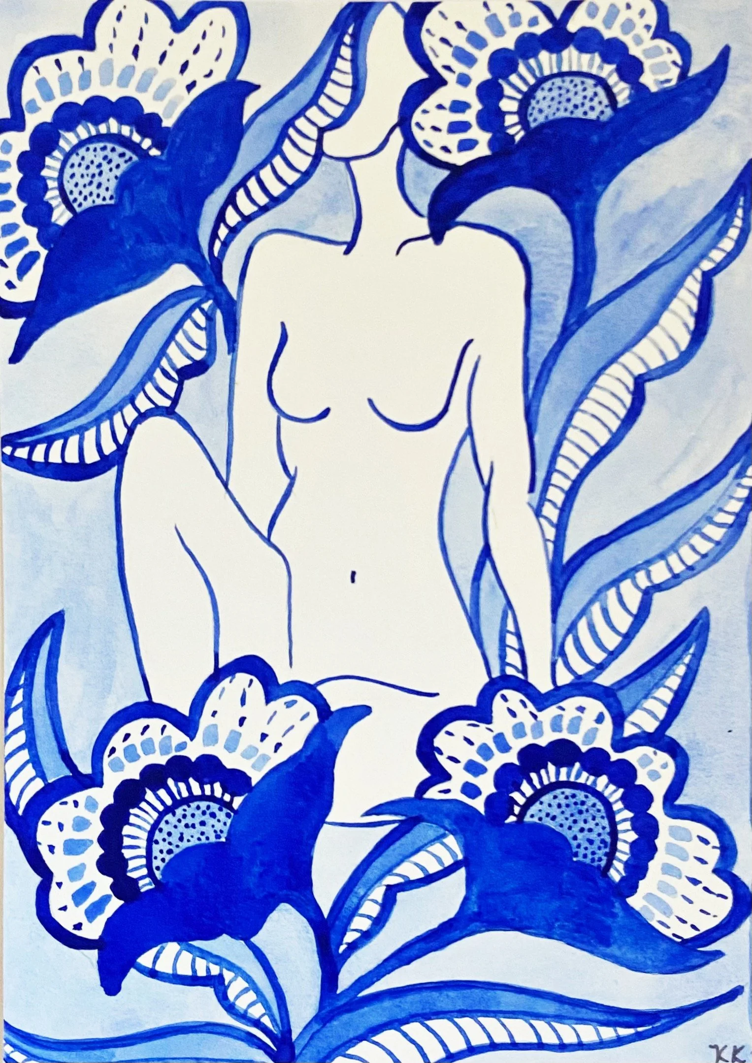 Lapis Lady #3 - Original Painting