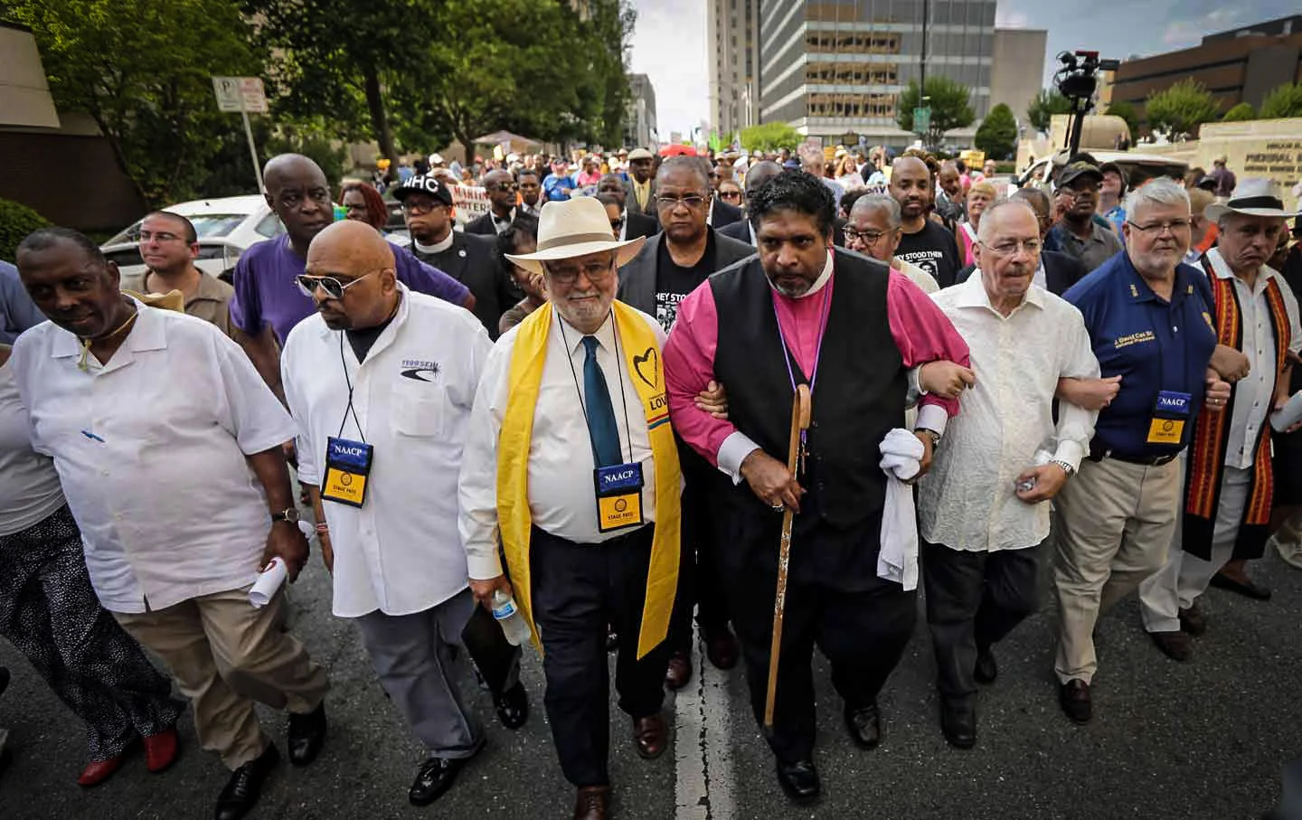 Anti-Racism Stories Anti-Racism Must Be Based in Solidarity The Rev. Dr. William J. Barber II (center) leads a Moral Mondays march. READ MORE