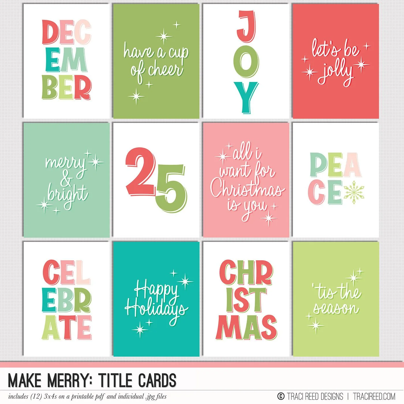 Make Merry Title Cards