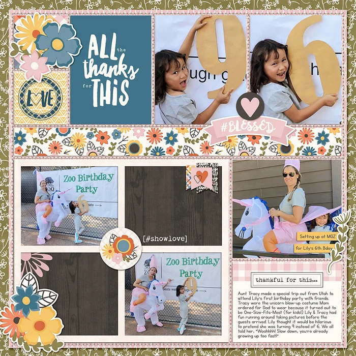 Laura used it to scrapbook about a birthday!