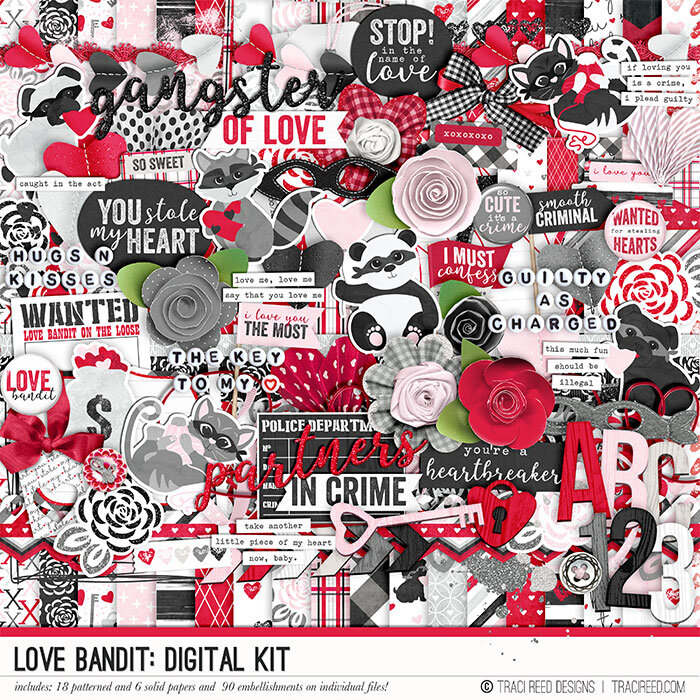 retired} Love Bandit Digital and Printable Scrapbook Collection by