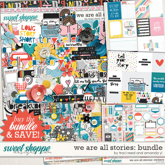 retired} Introducing the We Are All Stories Digital and Printable Scrapbook  Collection by Traci Reed & Amanda Yi — Traci Reed Designs